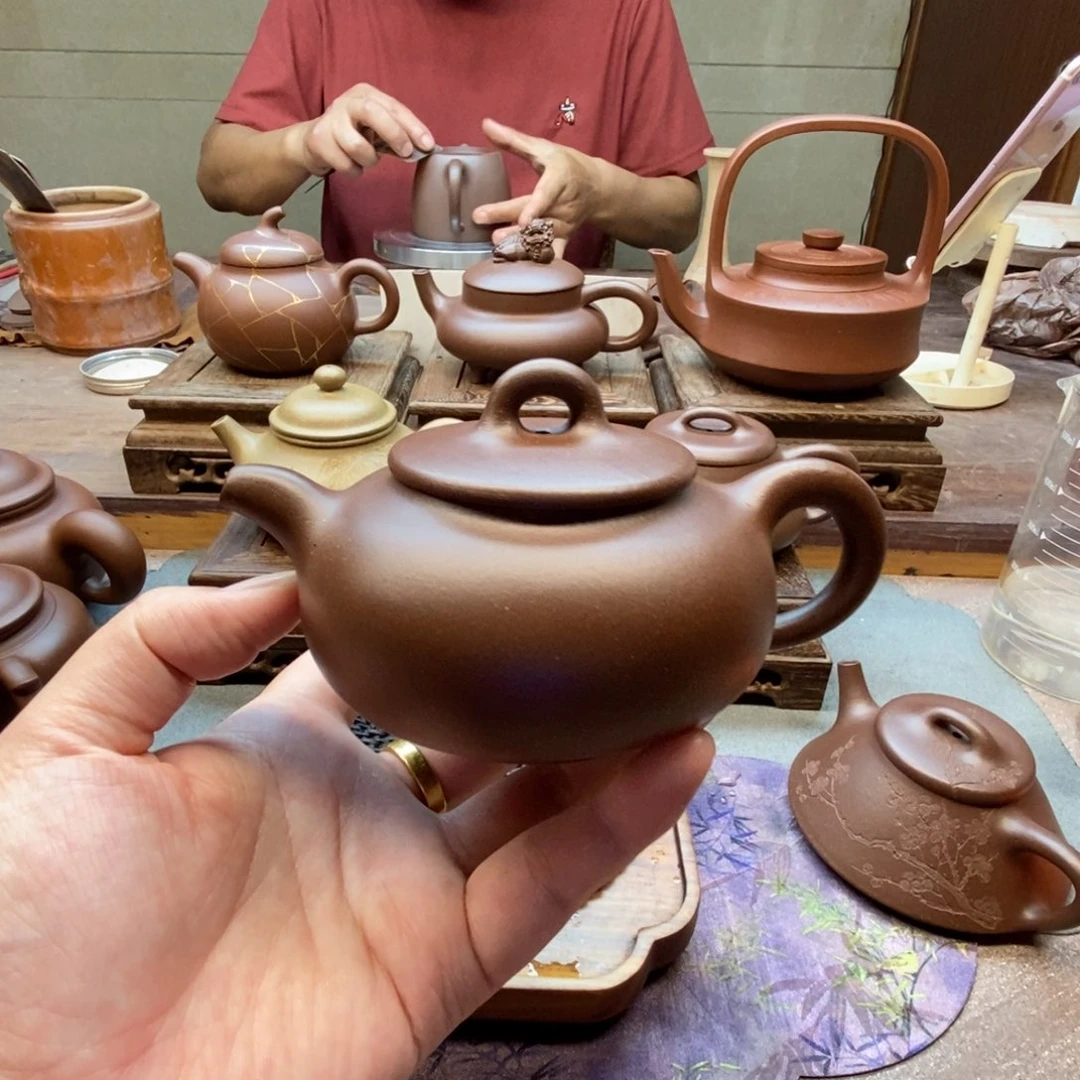 茶壶紫砂思韵壶（原矿底槽清230cc）