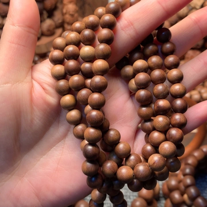檀香木手串/手链老山檀香0.8多顺瑕
