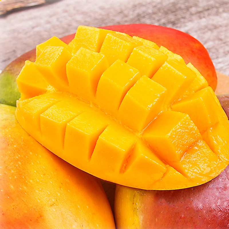 L【催熟食用】海南贵妃芒头茬新果香甜多汁皮薄核小带箱五斤