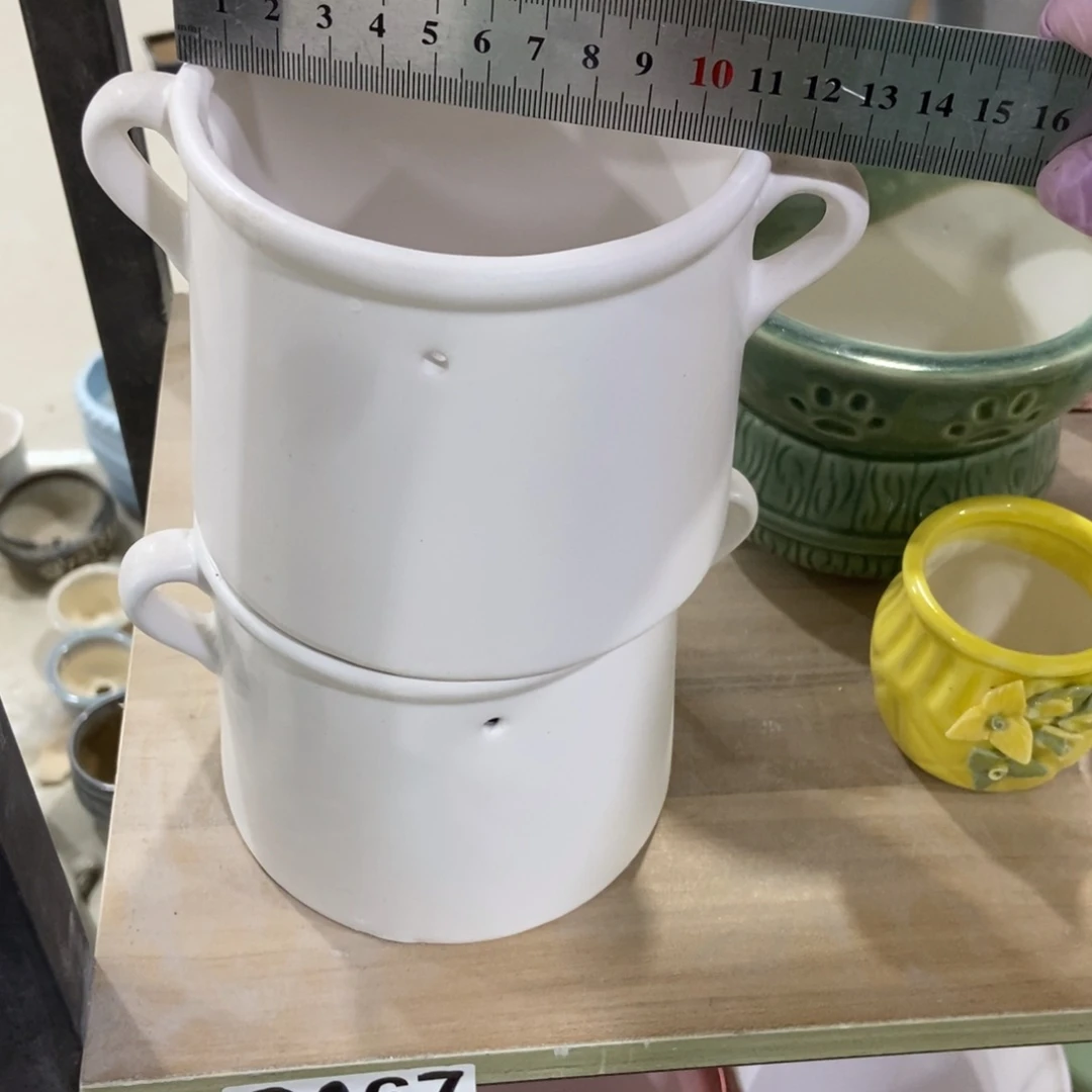 红陶高温陶瓷花盆