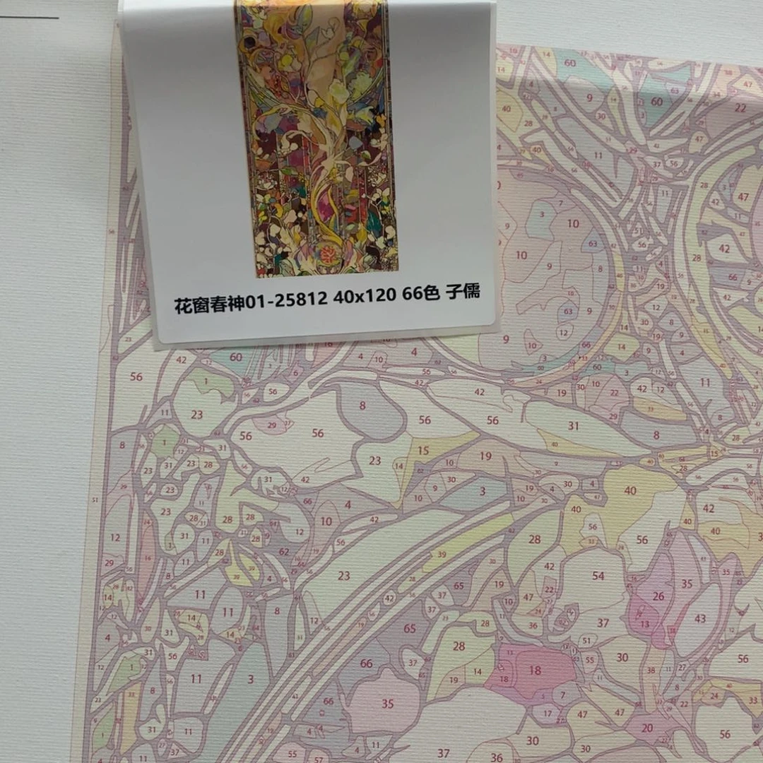 棉布S****般（有画布）花窗春神 超大尺寸 棉布