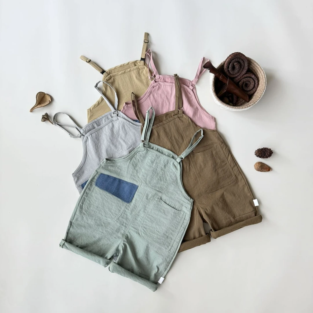 【小小添衣】婴幼儿夏季秋季外出超萌炸街儿童细肩带背带裤宝宝薄款