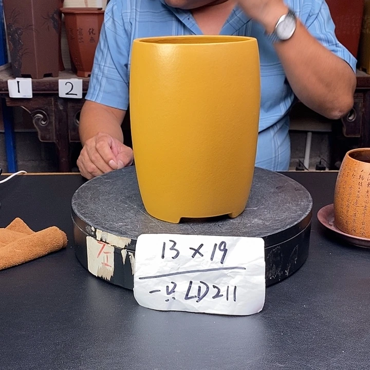 紫砂花盆货号一只LD211