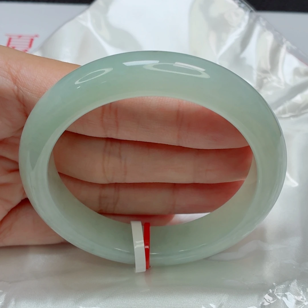 翡翠手镯未镶嵌老坑冰胶甜绿葡萄肉洒金014