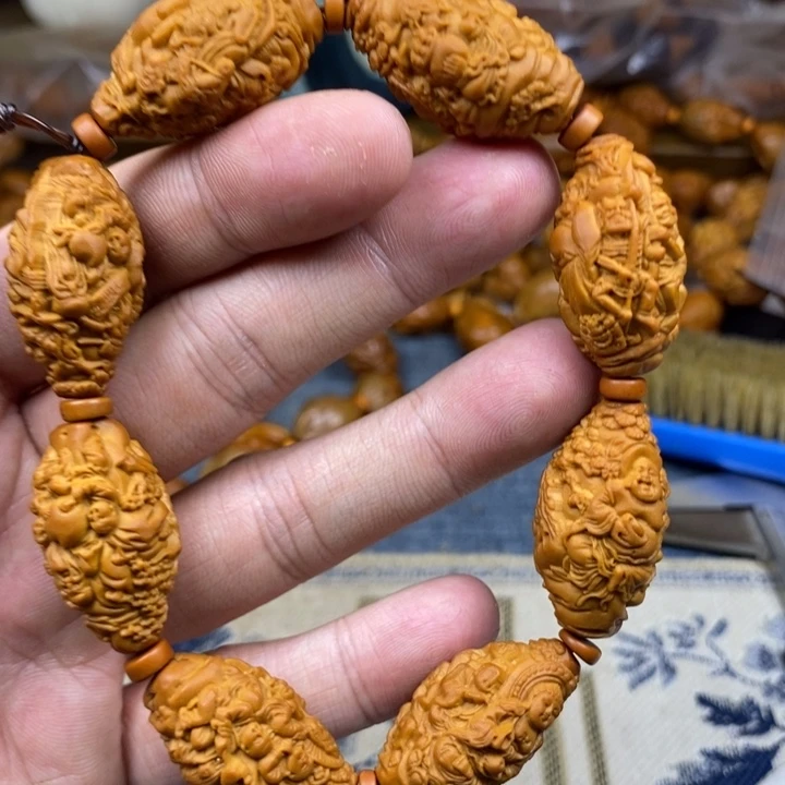 橄榄核手串/手链橄榄核雕工艺手串