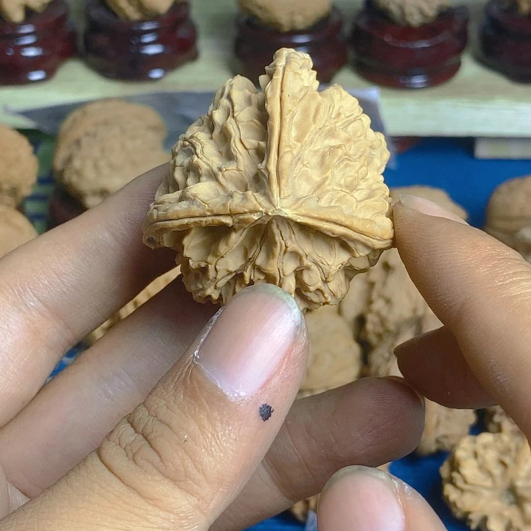 空***格核桃手串/手链有黄