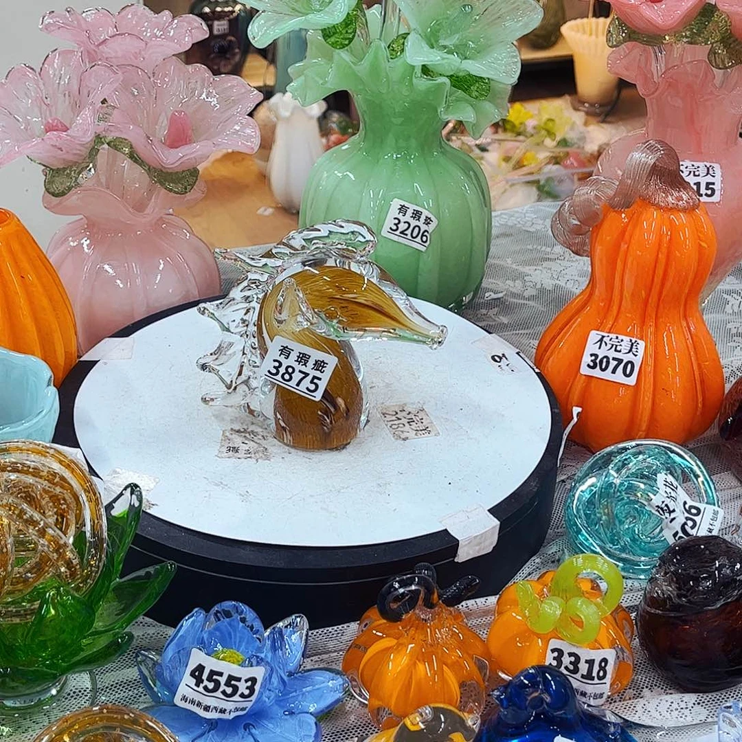 3875小瑕 家悦琉璃工艺品裂纹