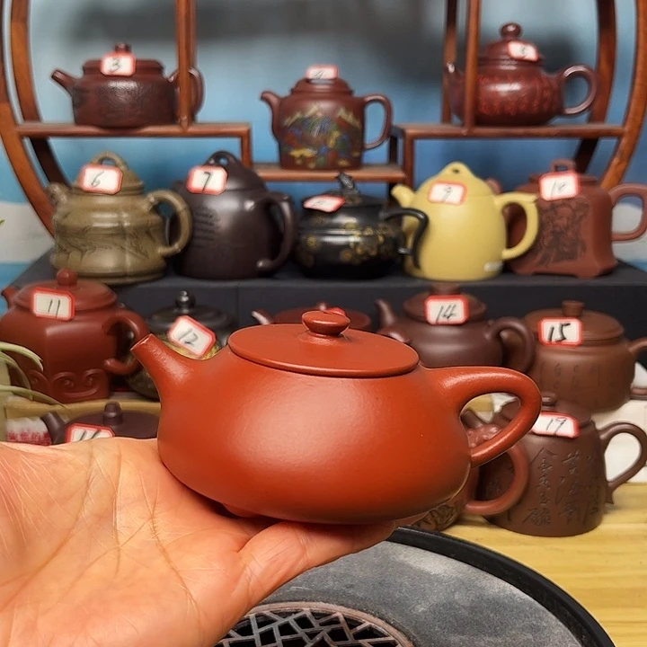 紫砂茶壶微瑕不带证书礼盒160cc