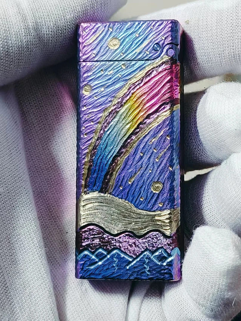 钛合金火灵珠银河山脉款煤油打火机