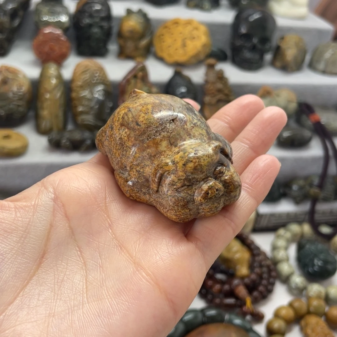 岫岩河磨玉（透闪石质玉）未镶嵌把件
