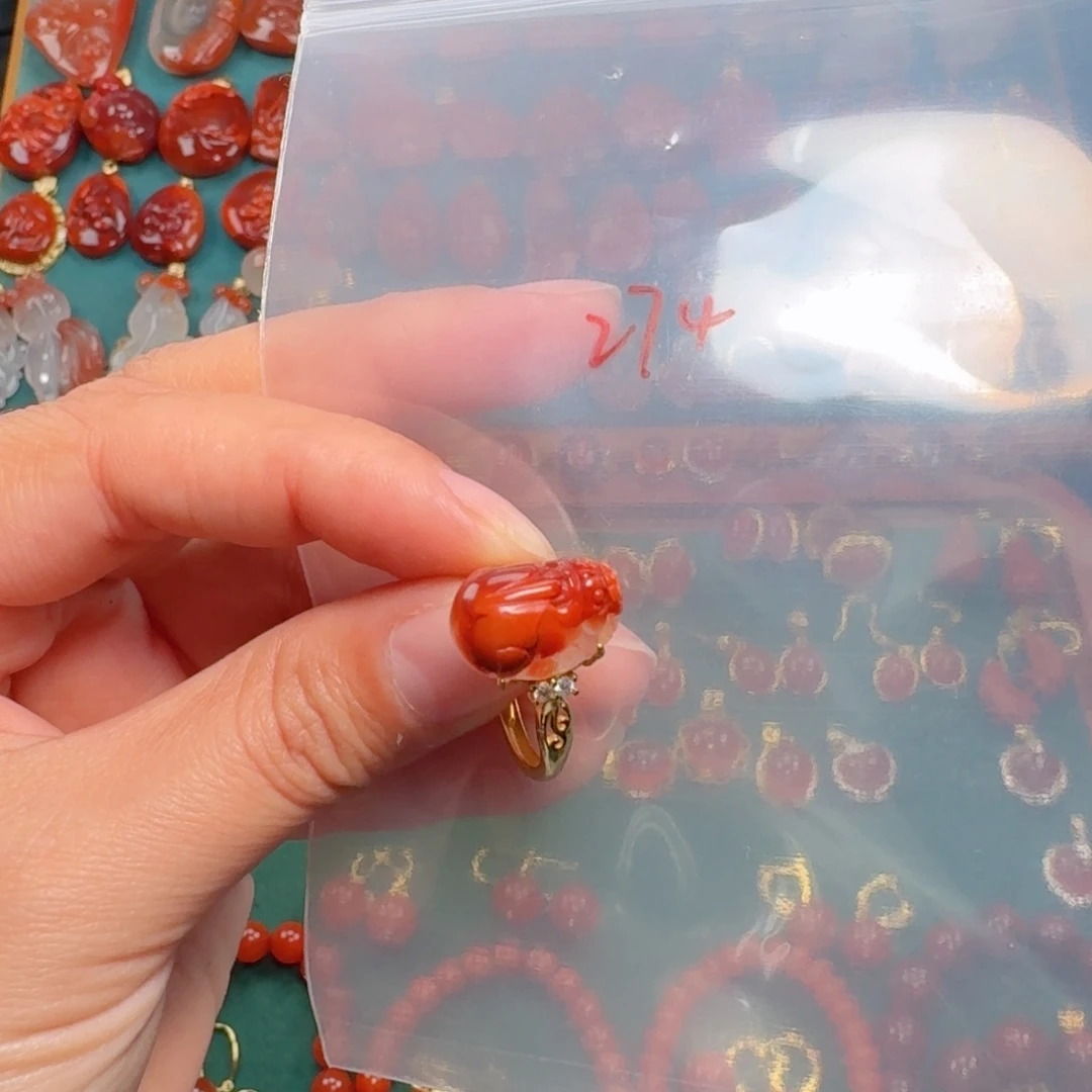 南红玛瑙南红银S925镶嵌