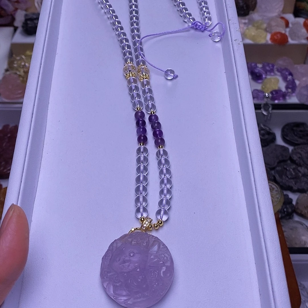 水晶颈饰未镶嵌芙*一套宠链