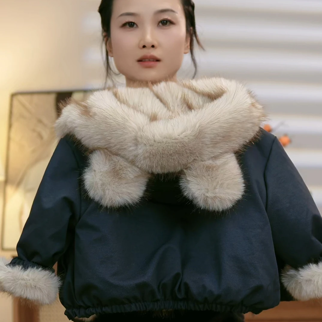 男女童加绒外套2025新款冬季宝宝加厚初冬装儿童小熊是毛毛派克服