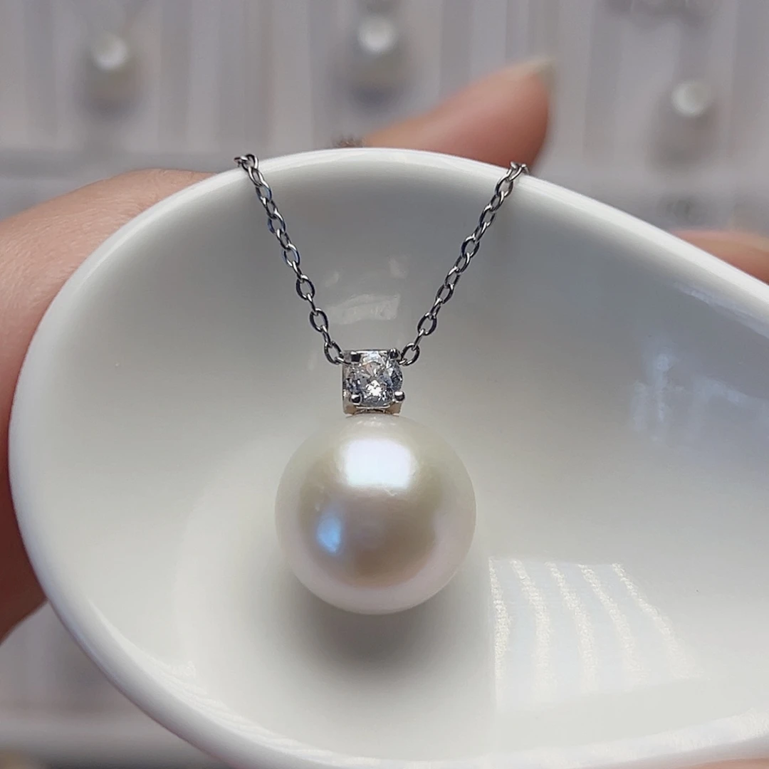 醉***红未镶嵌吊坠(赠链)淡水珍珠