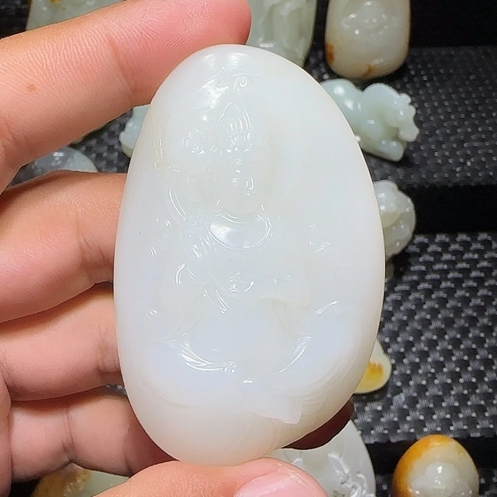 小***生和田玉未镶嵌吊坠(不含链)
