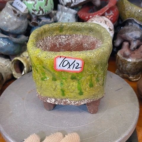 粗陶花盆手工花盆制作