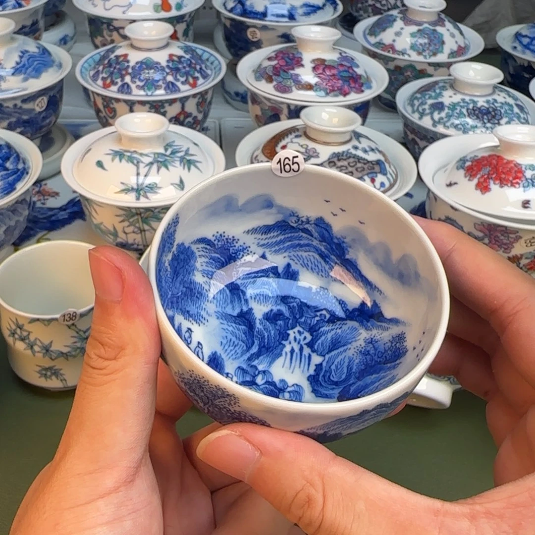 彦祖纯手工手绘茶具165