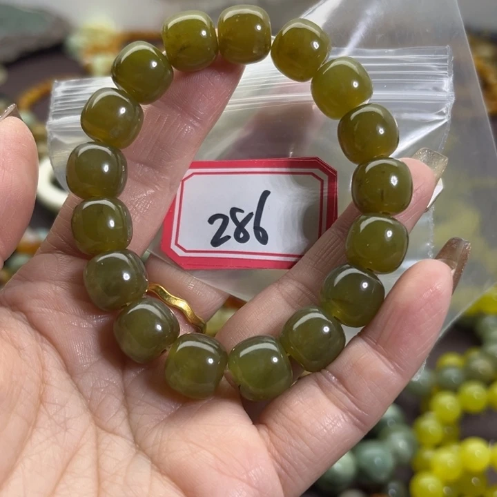 蛇纹石玉未镶嵌手链