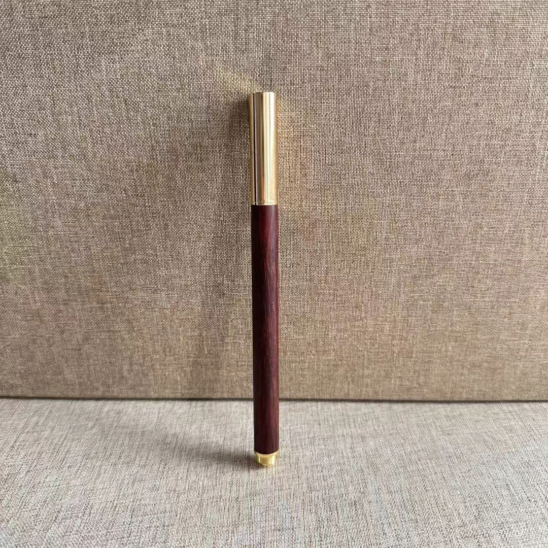568 小叶紫檀整料签字笔木雕工艺品