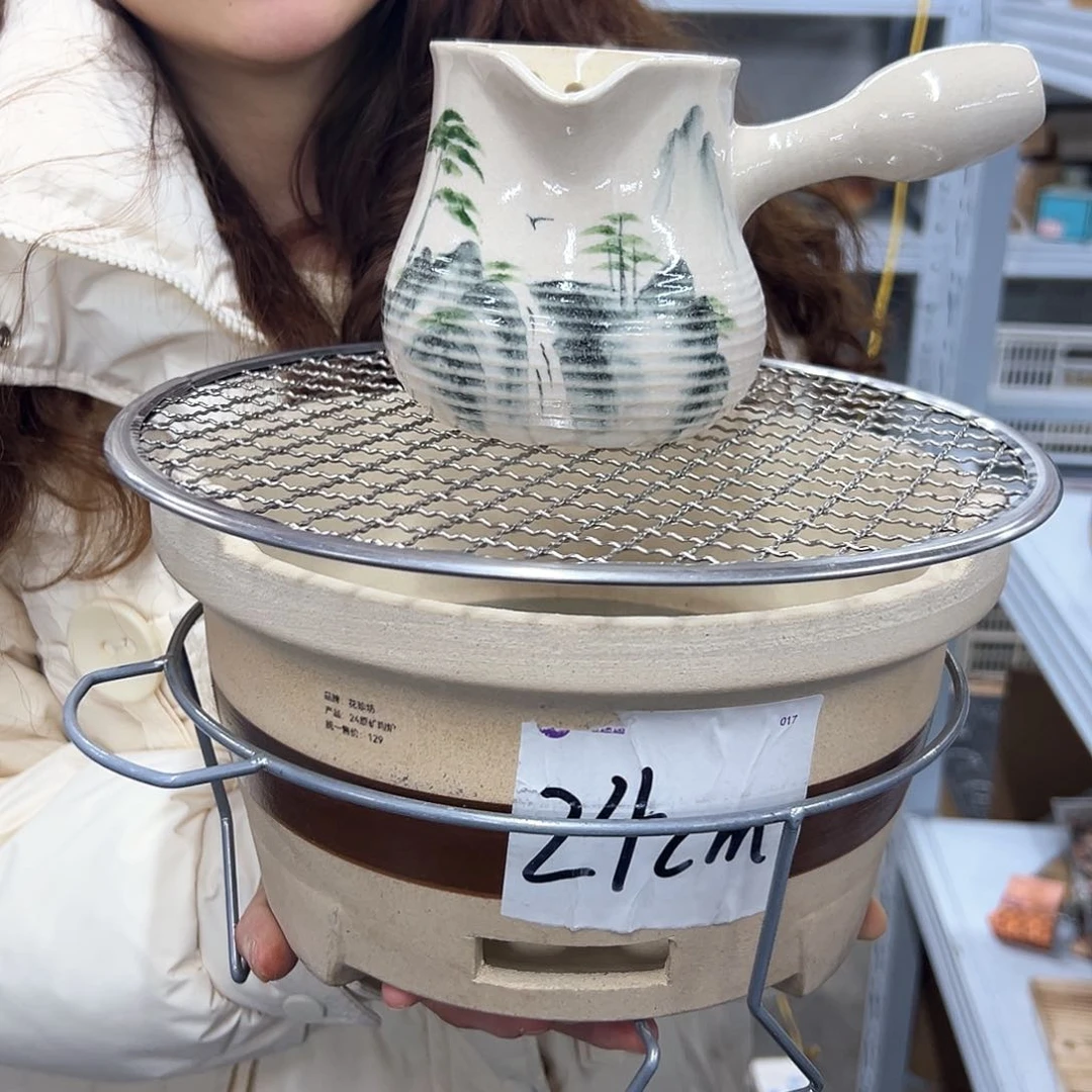 陶瓷陶瓷炉口24c m罐500m l