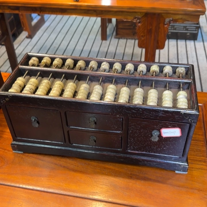 木紫檀木算盘小柜子一个