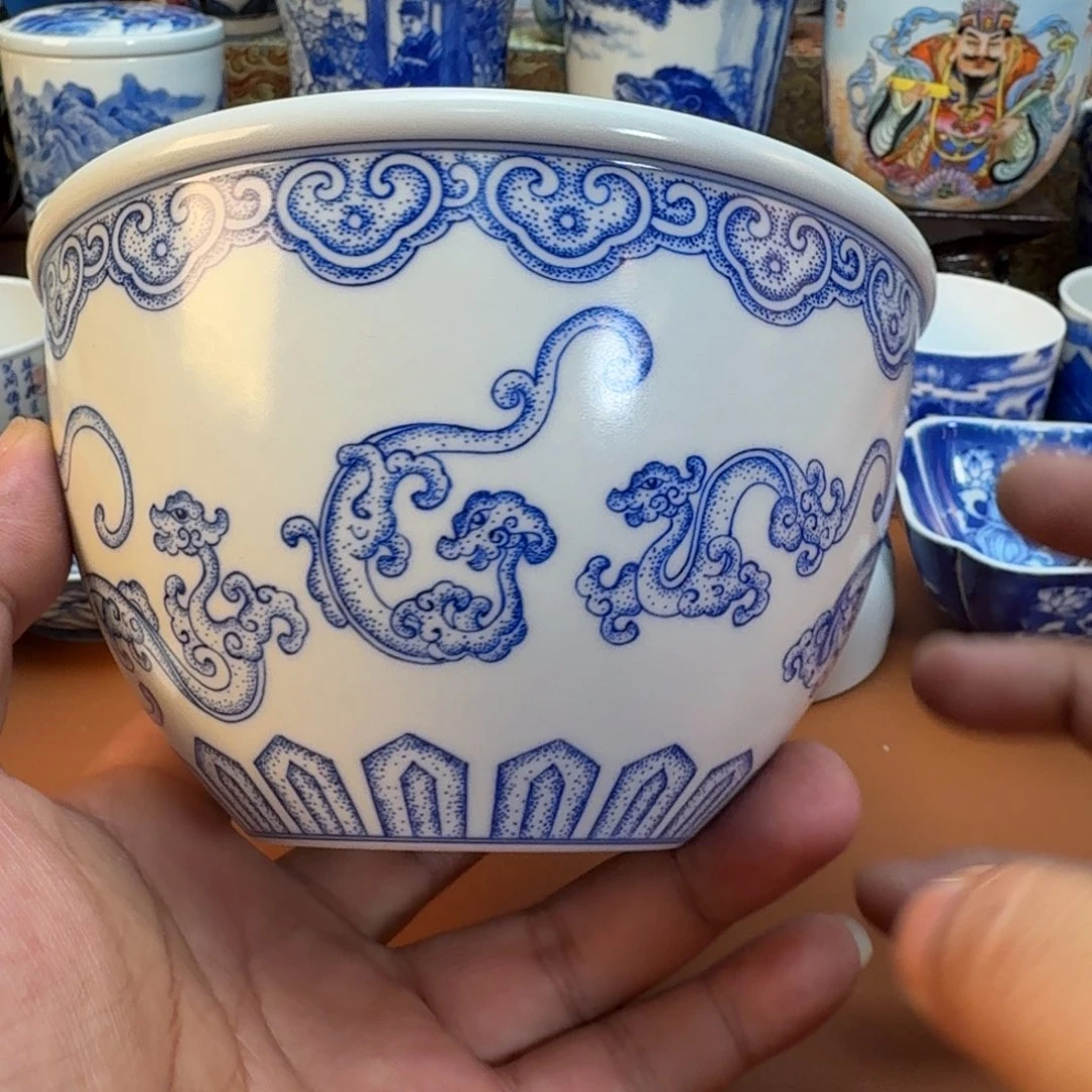 畅***安杯子陶景德镇全手工手绘陶瓷