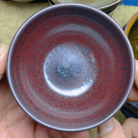 茶盏?***乐卢学斌龙窑柴烧铁锈钵钵器型9口径