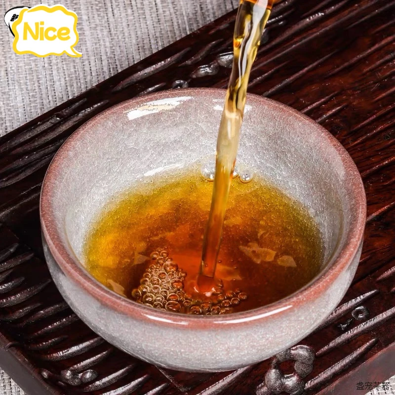 新人特惠建阳建盏手工打造冰裂纹原矿釉铁胎制成建窑风格茶杯主人