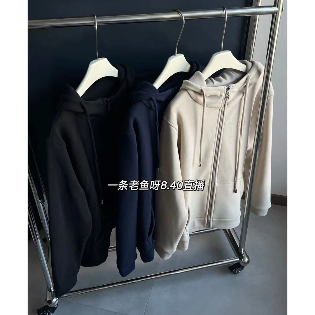 U 秋冬连帽卫衣韩版百搭拉链网红休闲风1691