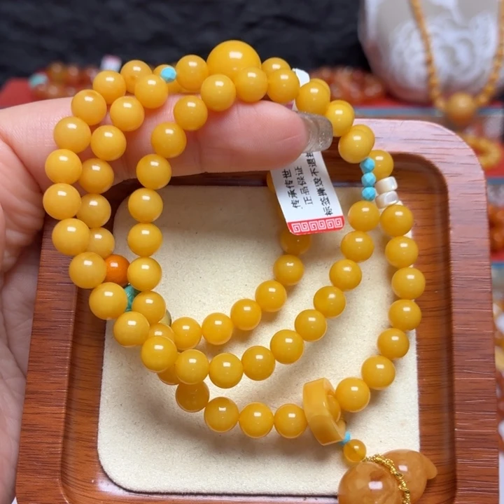 蜜蜡未镶嵌手链手串