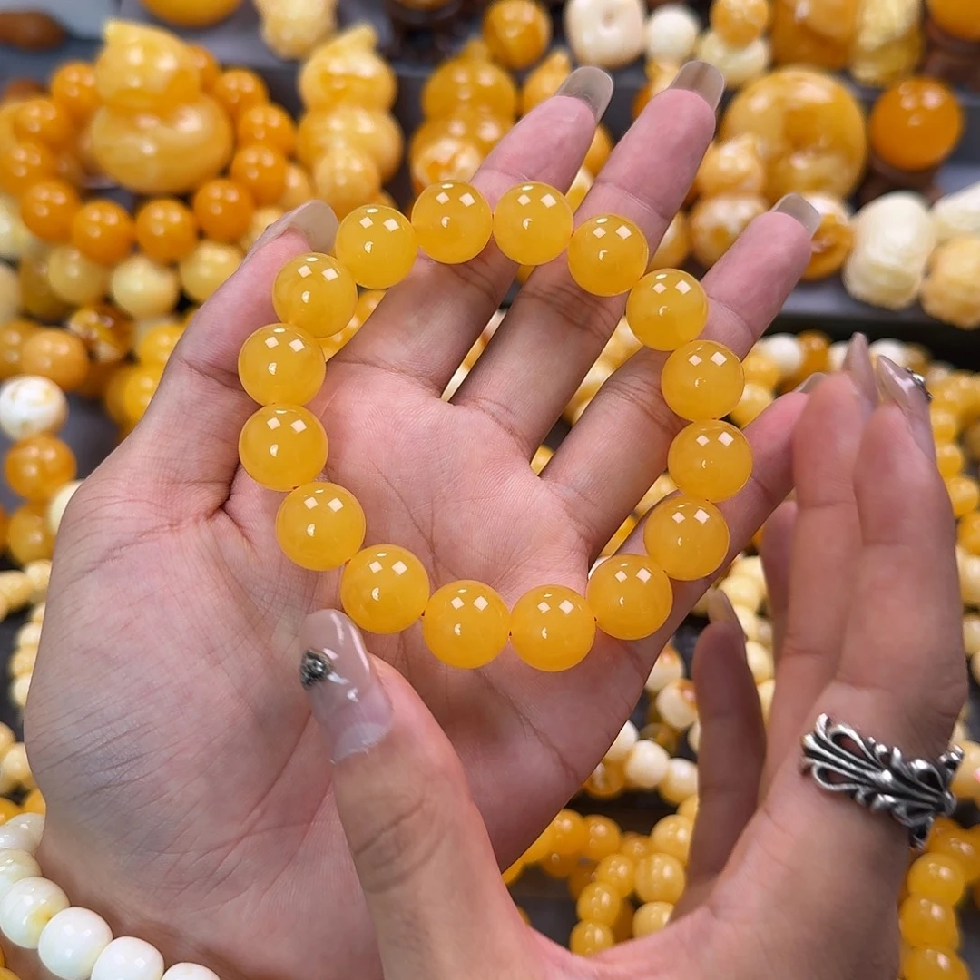 蜜蜡未镶嵌珠宝奇石同料15mm