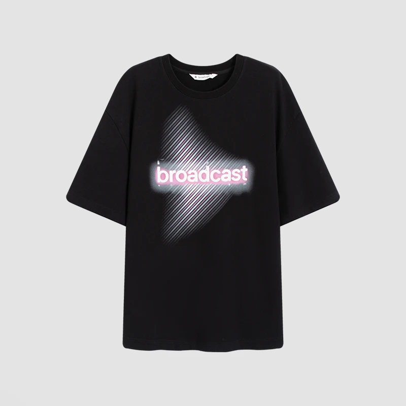 【达人专属】播文艺印花春夏休闲insT恤BDQ1YD0039冬日烟火