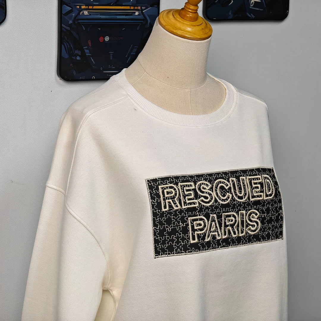 Q23《安娜福利专属》 休闲宽松字母卫衣孤品加绒圆领女士百搭时尚