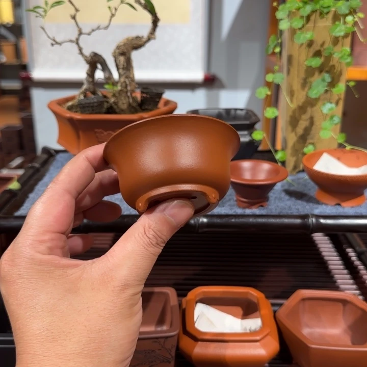 紫砂花盆原矿紫泥