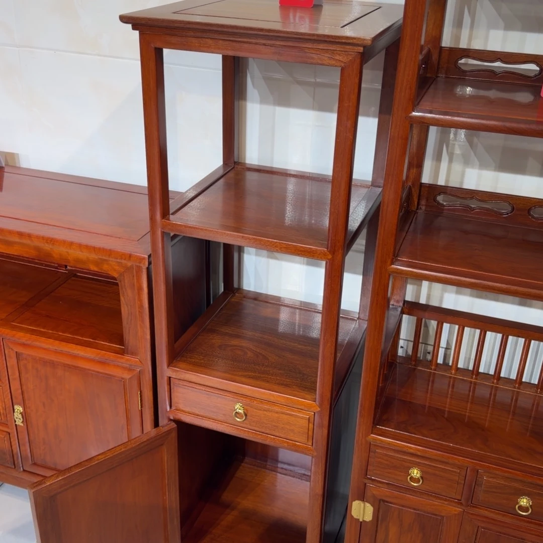 成套家具花梨木类非洲花梨45✖️45高138层架柜