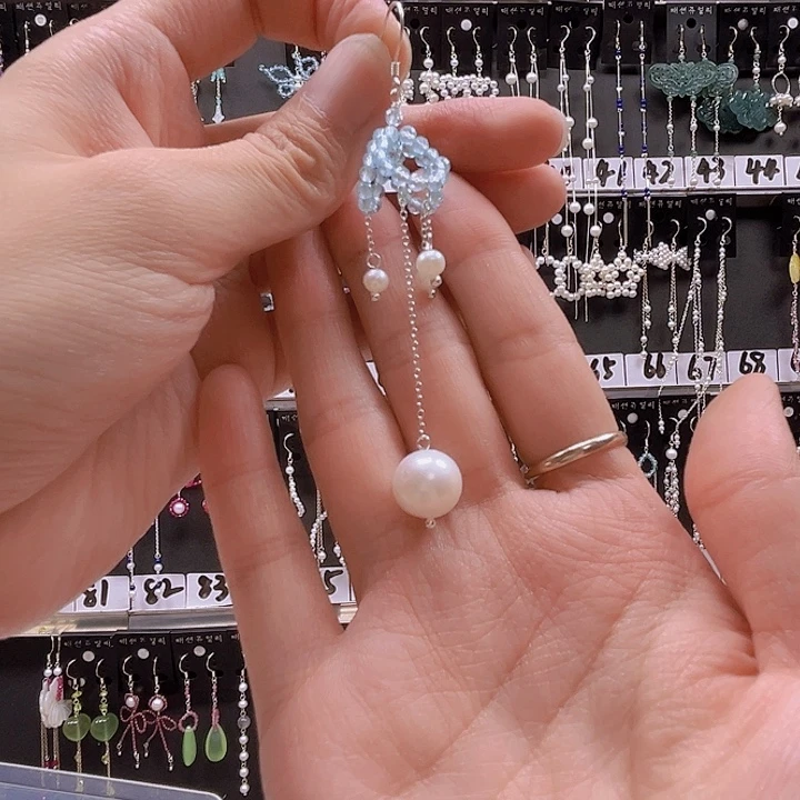 月***樱银S925镶嵌耳饰淡水珍珠