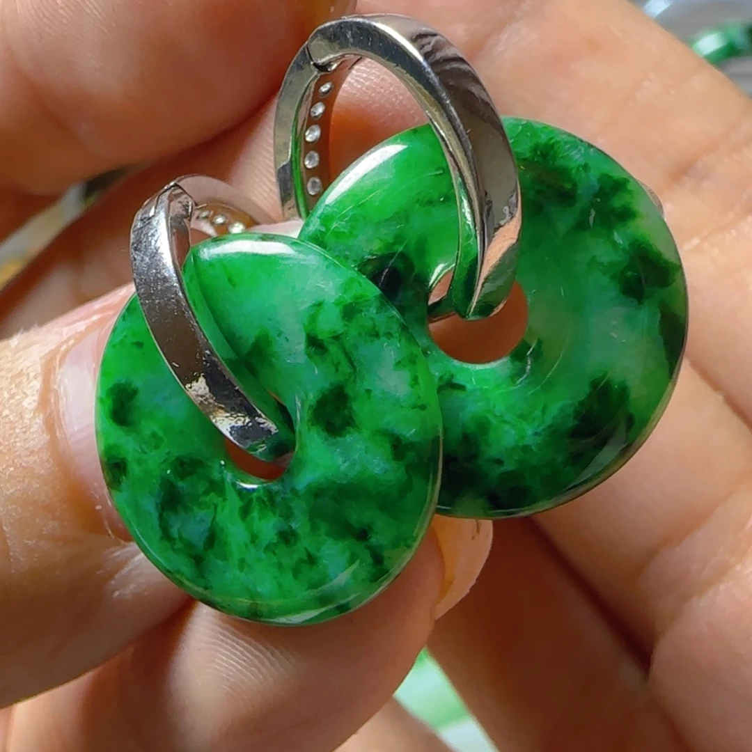 翡翠未镶嵌耳饰翡翠280