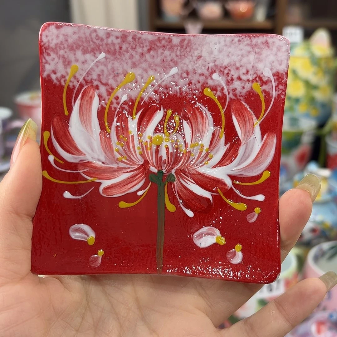 瓷片景德镇手绘高温釉下彩陶瓷茶具