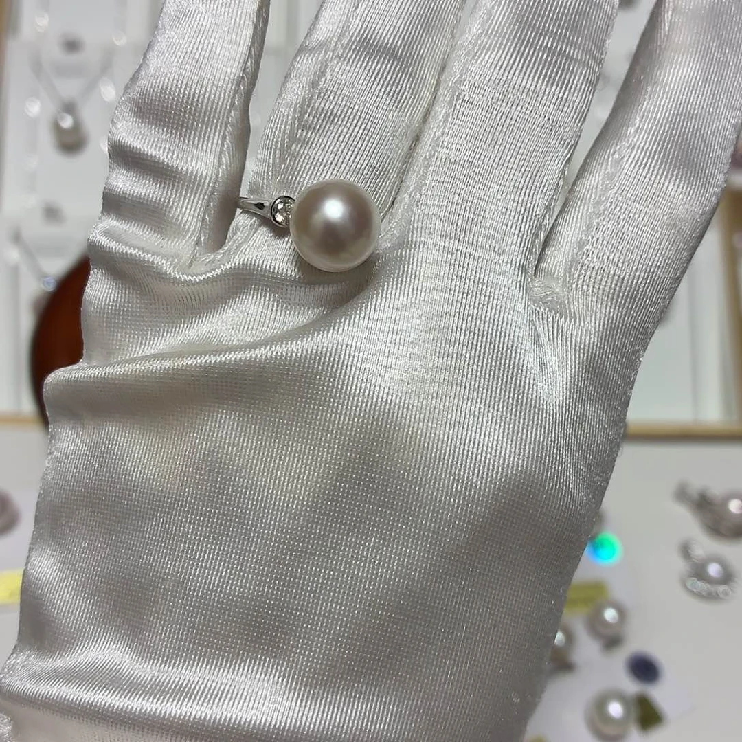 非金属10.6mm极光淡水干枯玫瑰锆石戒高货