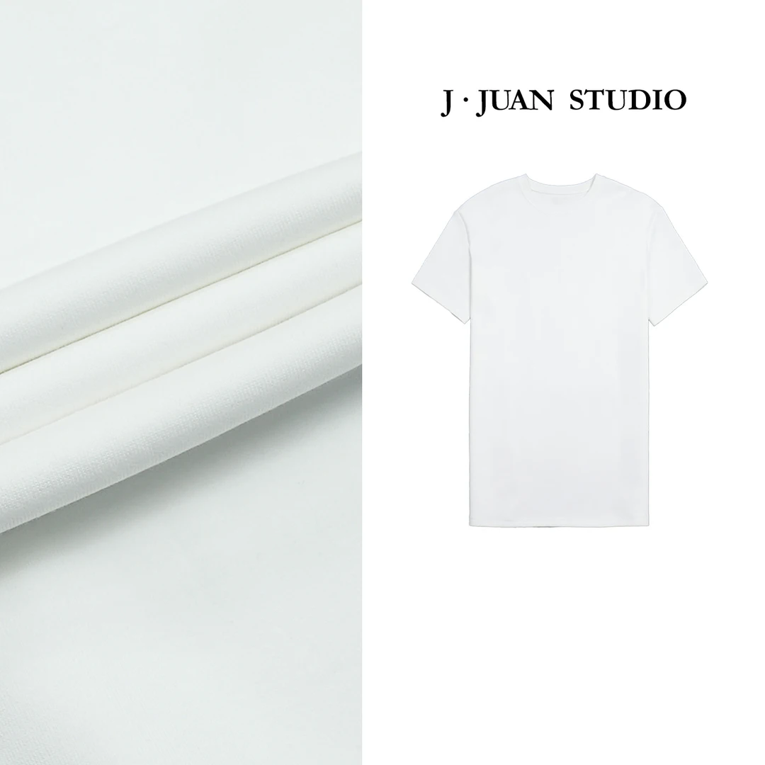 【J.Juan】街头-夏季长款印花短袖T恤高个子女装下衣消失宽松套头衫