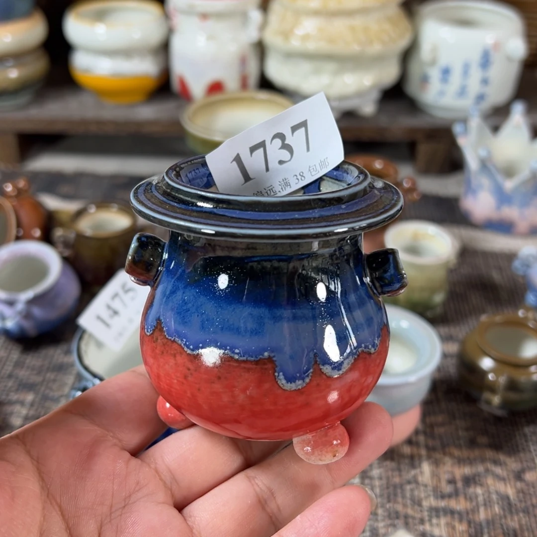 口4高7 手工花盆满30包邮