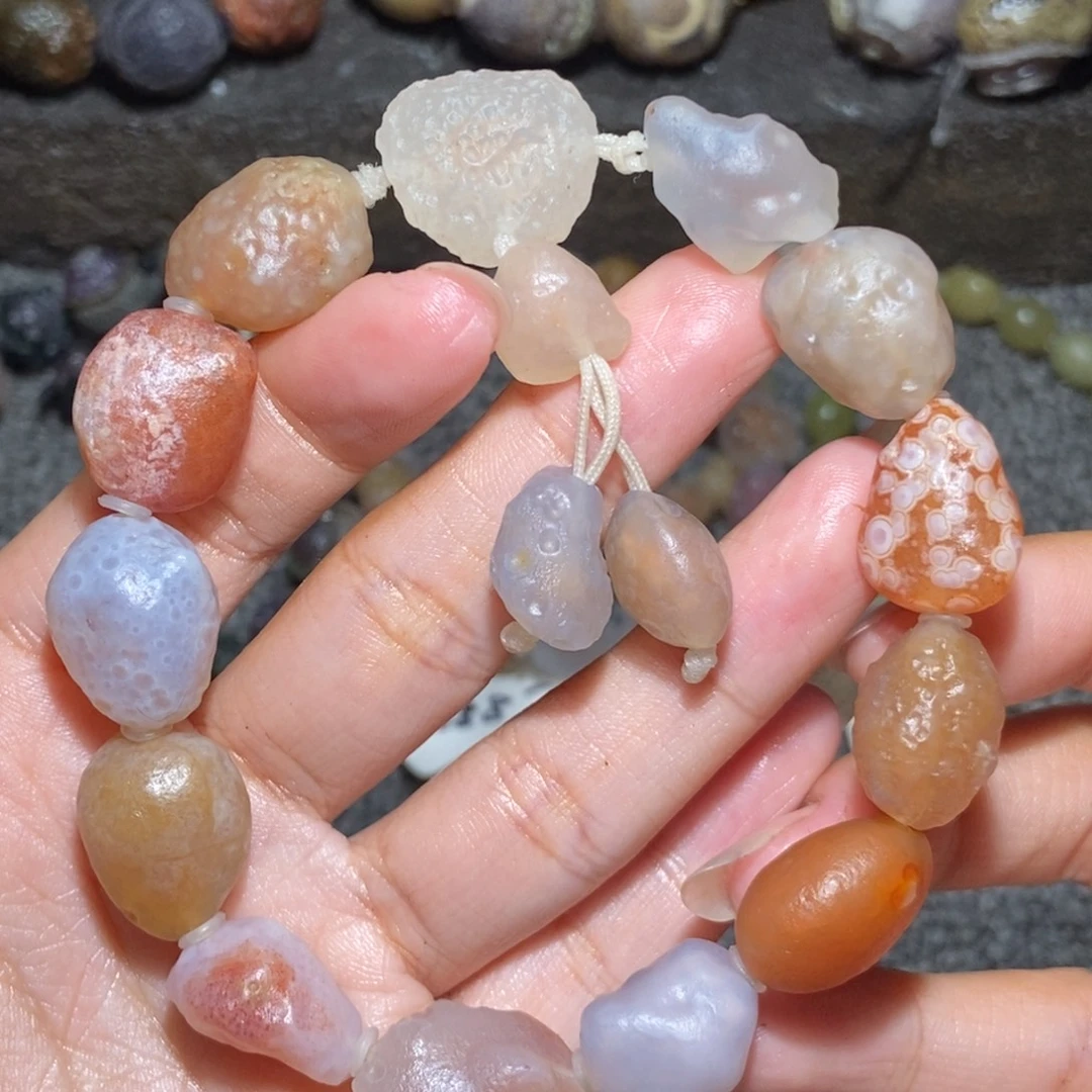 未镶嵌玛瑙/玉髓珠宝半成品