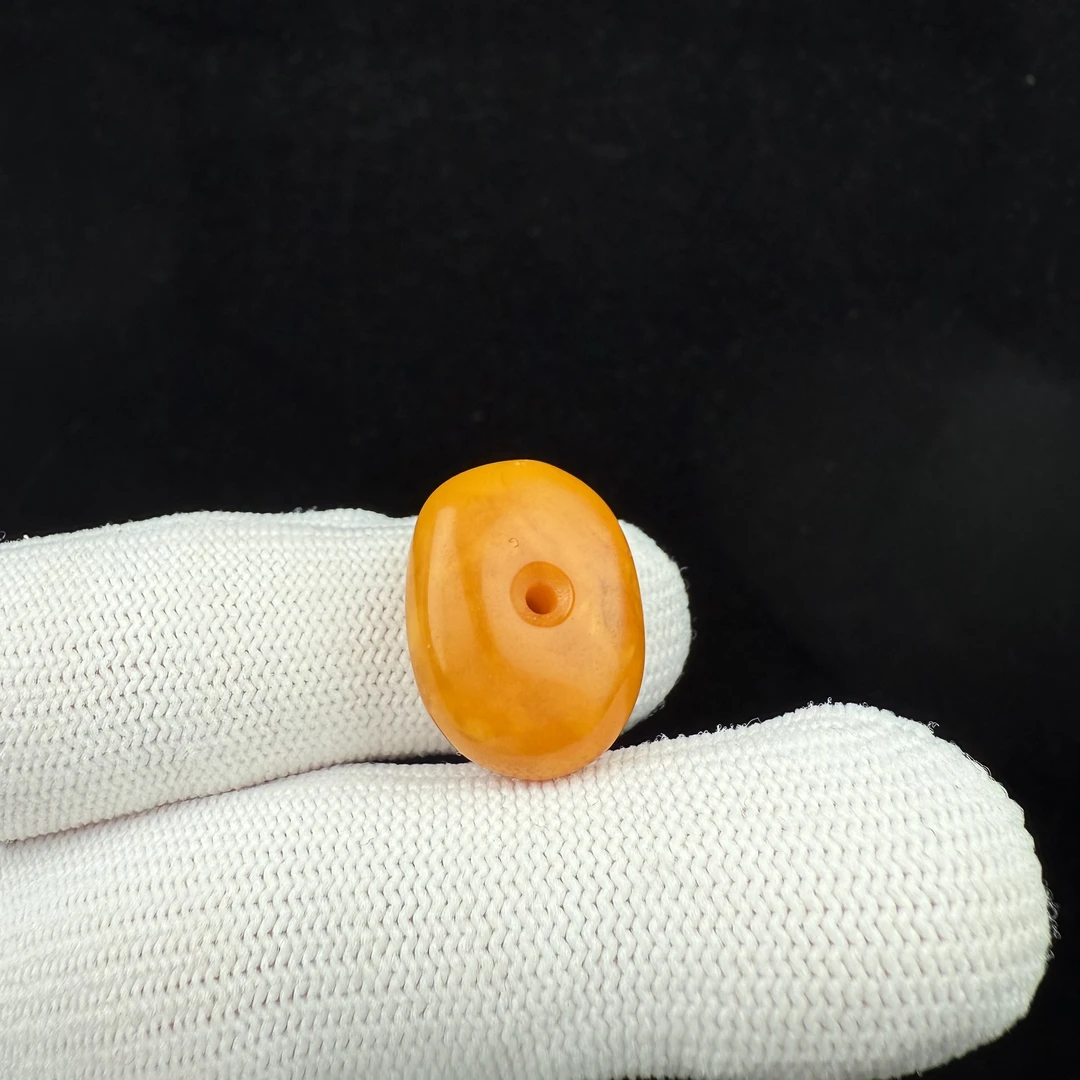 D6643天然原矿蜜蜡 瑕疵特价老蜡藏扣16*21*8mm支持复检