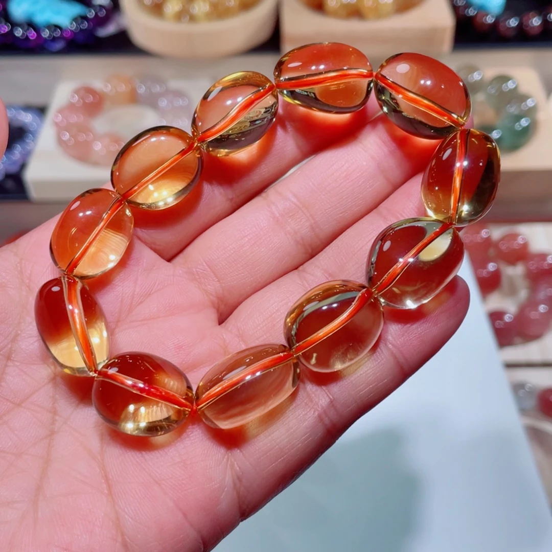 未镶嵌手链水晶黄水晶手链