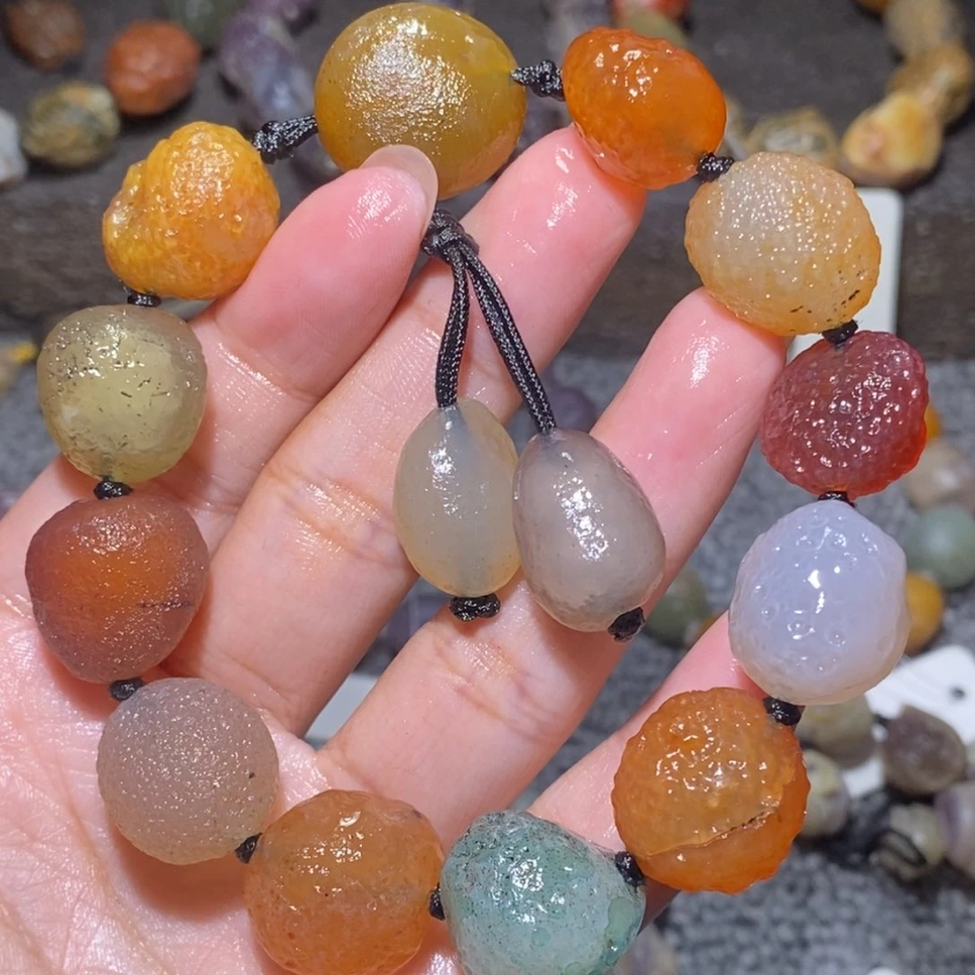未镶嵌玛瑙/玉髓珠宝半成品