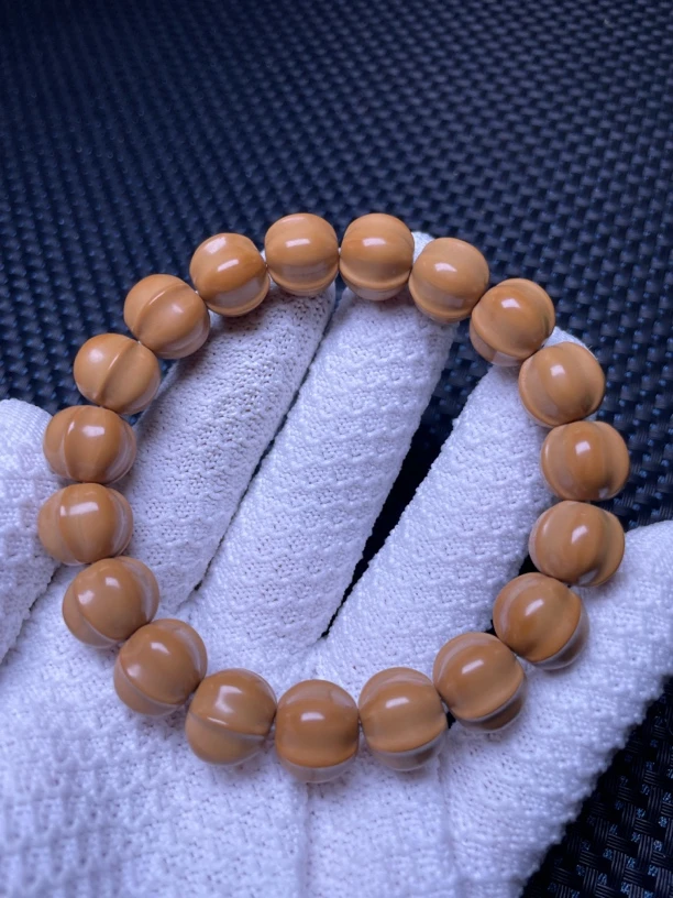 【热麦优选】全品鲨鱼背猴头手串精工雕刻单圈文玩原色