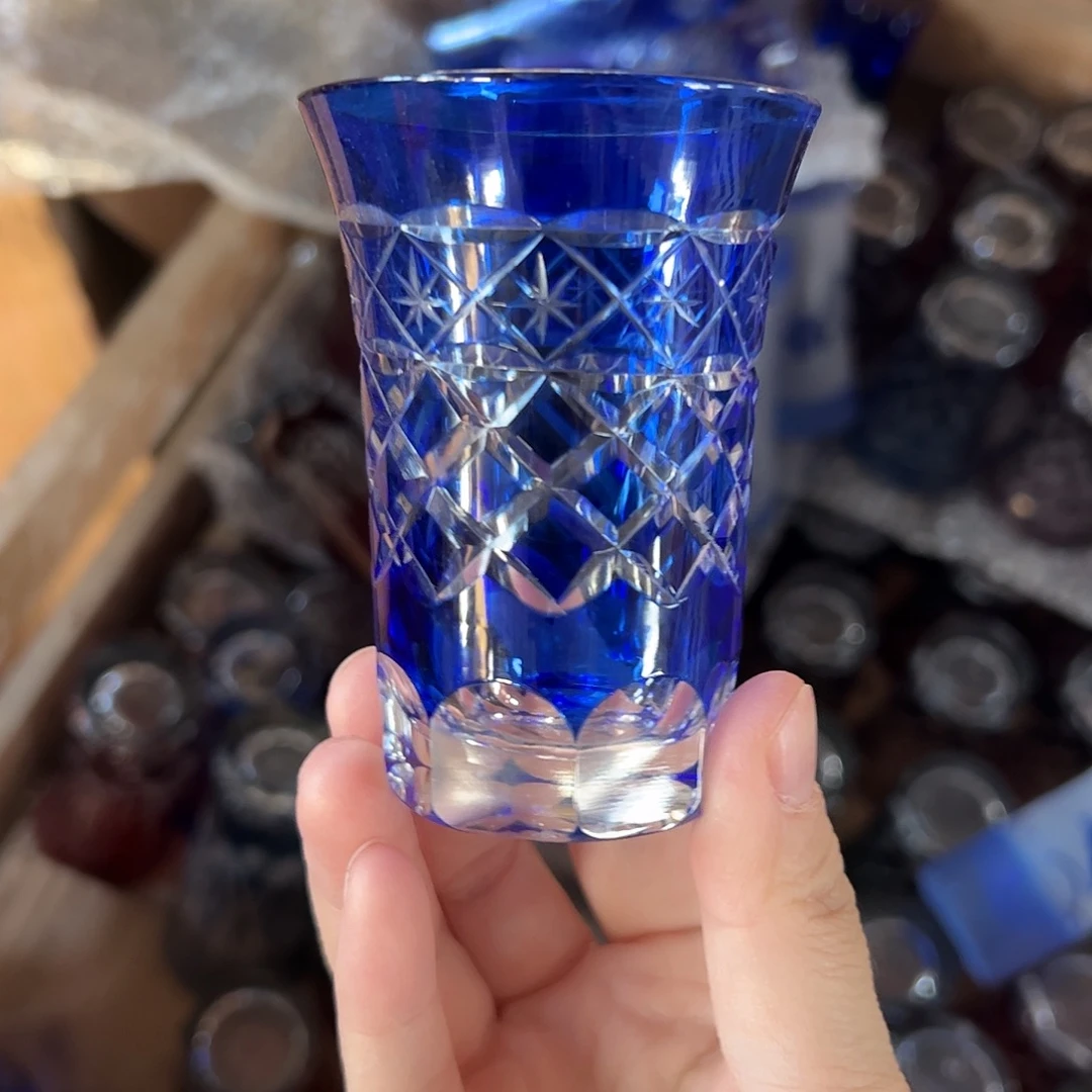 水晶玻璃平底款微瑕一个