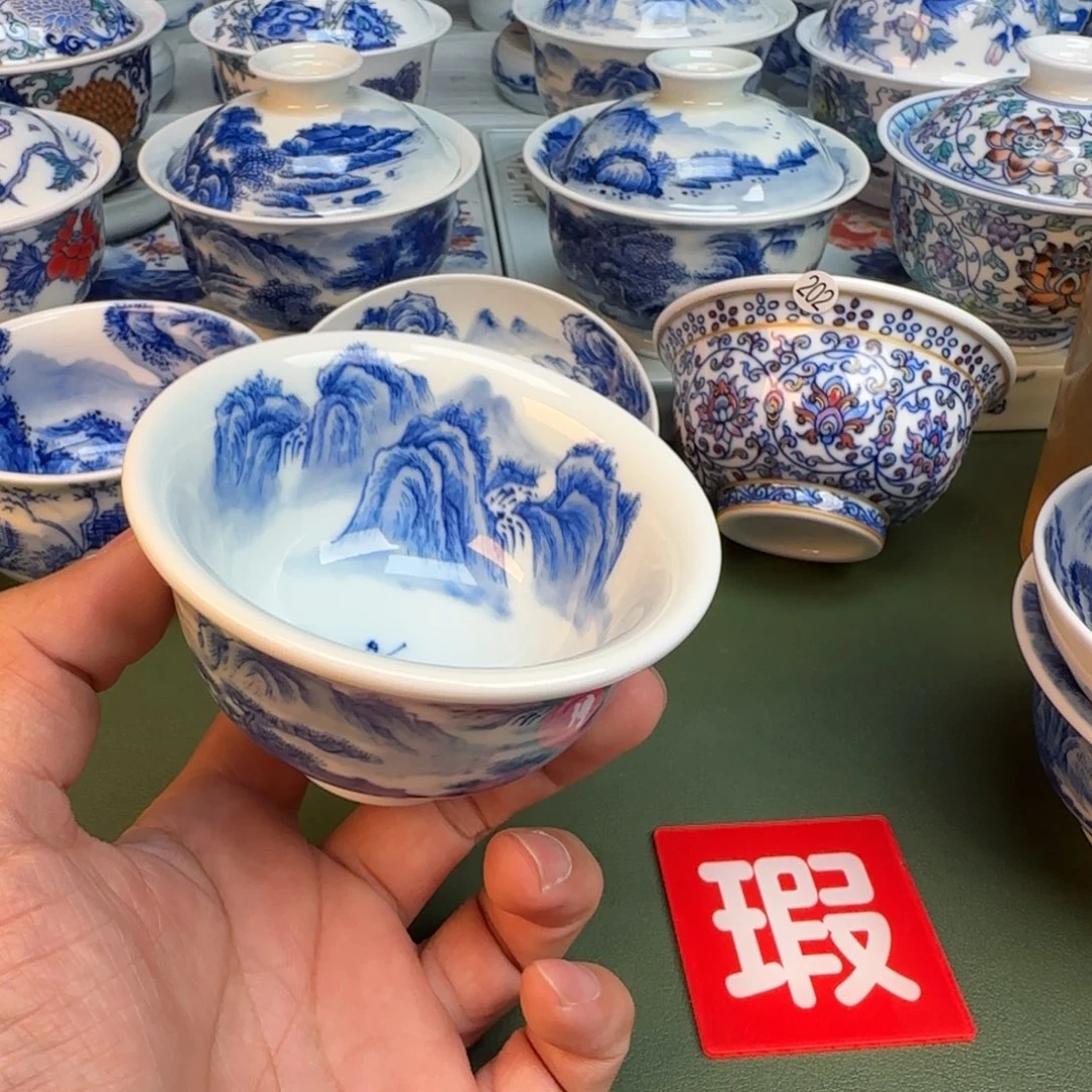 纯手工纯手绘茶具石头206