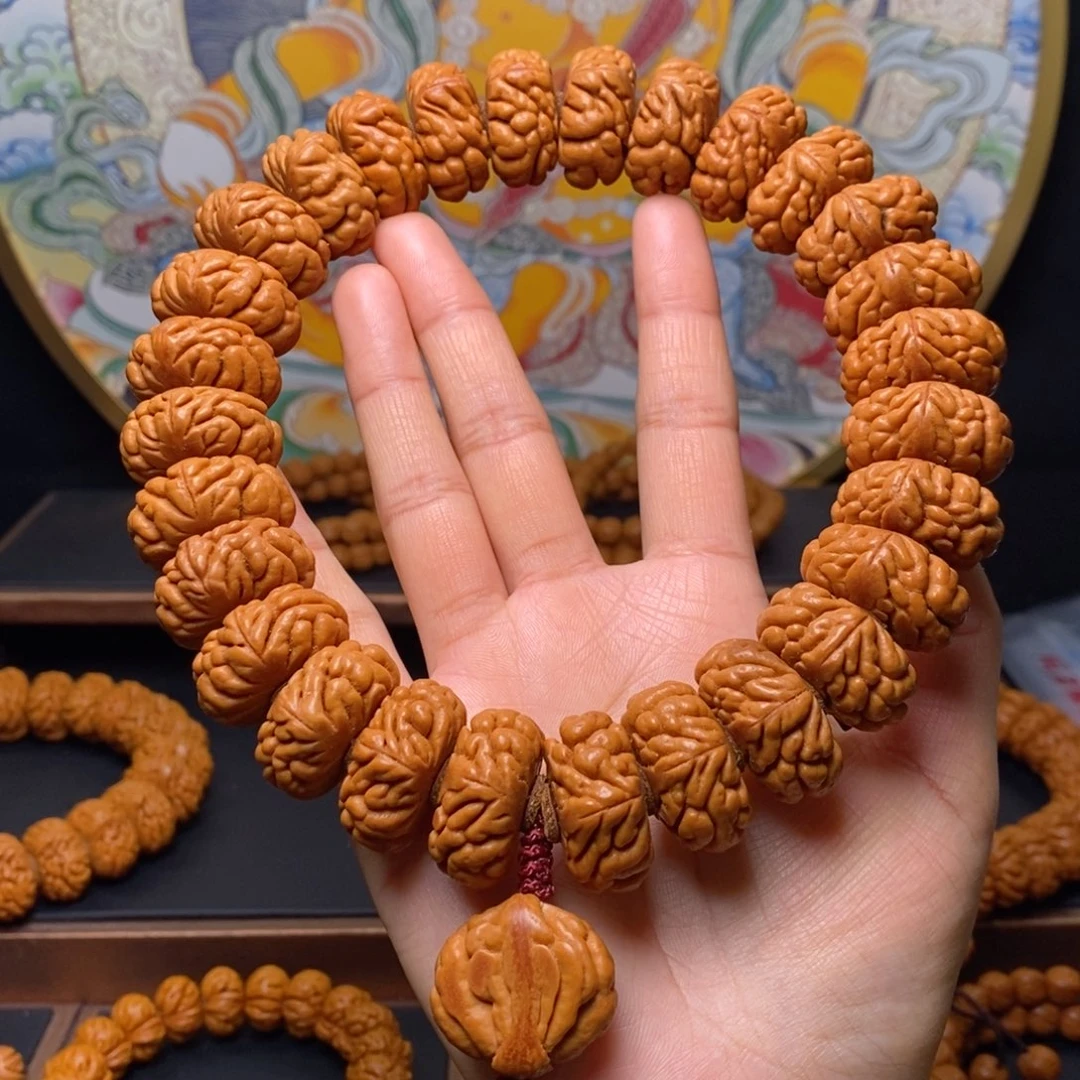 手串桃核吸****头25尺寸豹子头