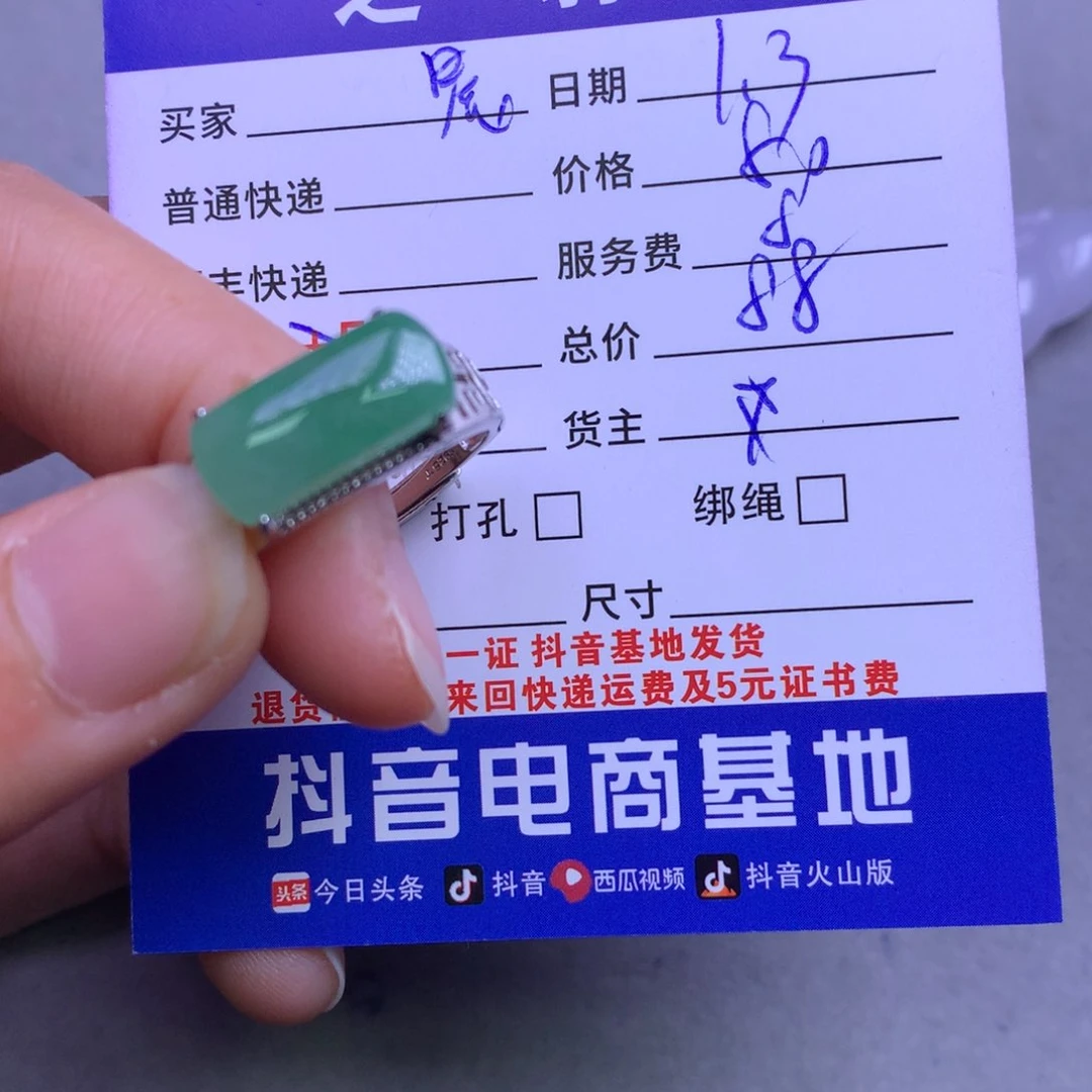 颈饰银S925镶嵌翡翠晨*